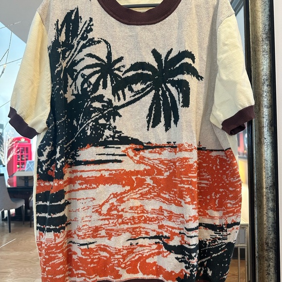 Other - Palm Trees Graphic Knit Sweater T-Shirt